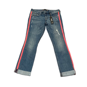 Express Stella Low Rise Ankle Skinny Jeans SIZE 6R Side Stripe Medium Wash